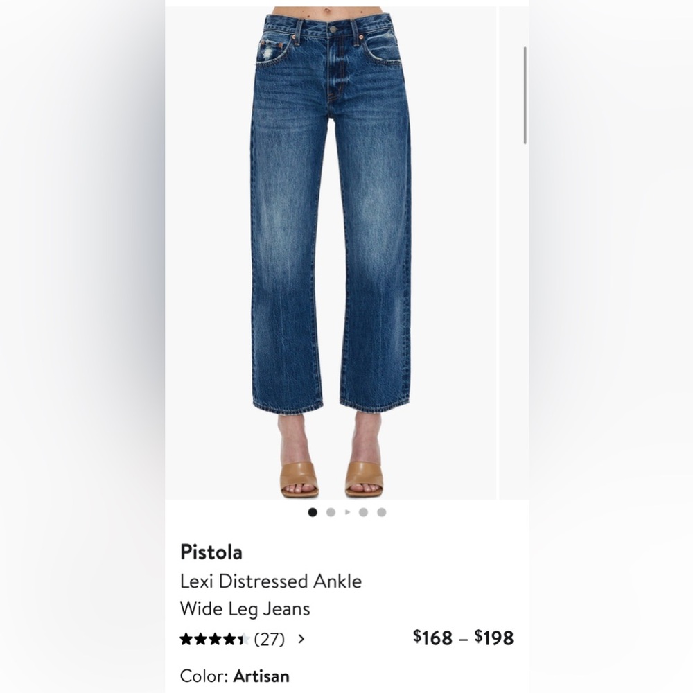 Pistola Lexi Distressed Ankle Jean